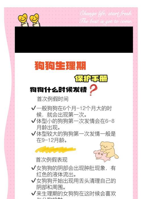 狗狗的生理期（了解狗狗的生理周期以及应注意的问题）