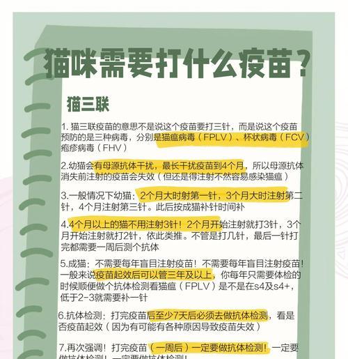 猫疫苗的生效时间及关键因素解析（探寻猫疫苗生效所需时间的关键要素）
